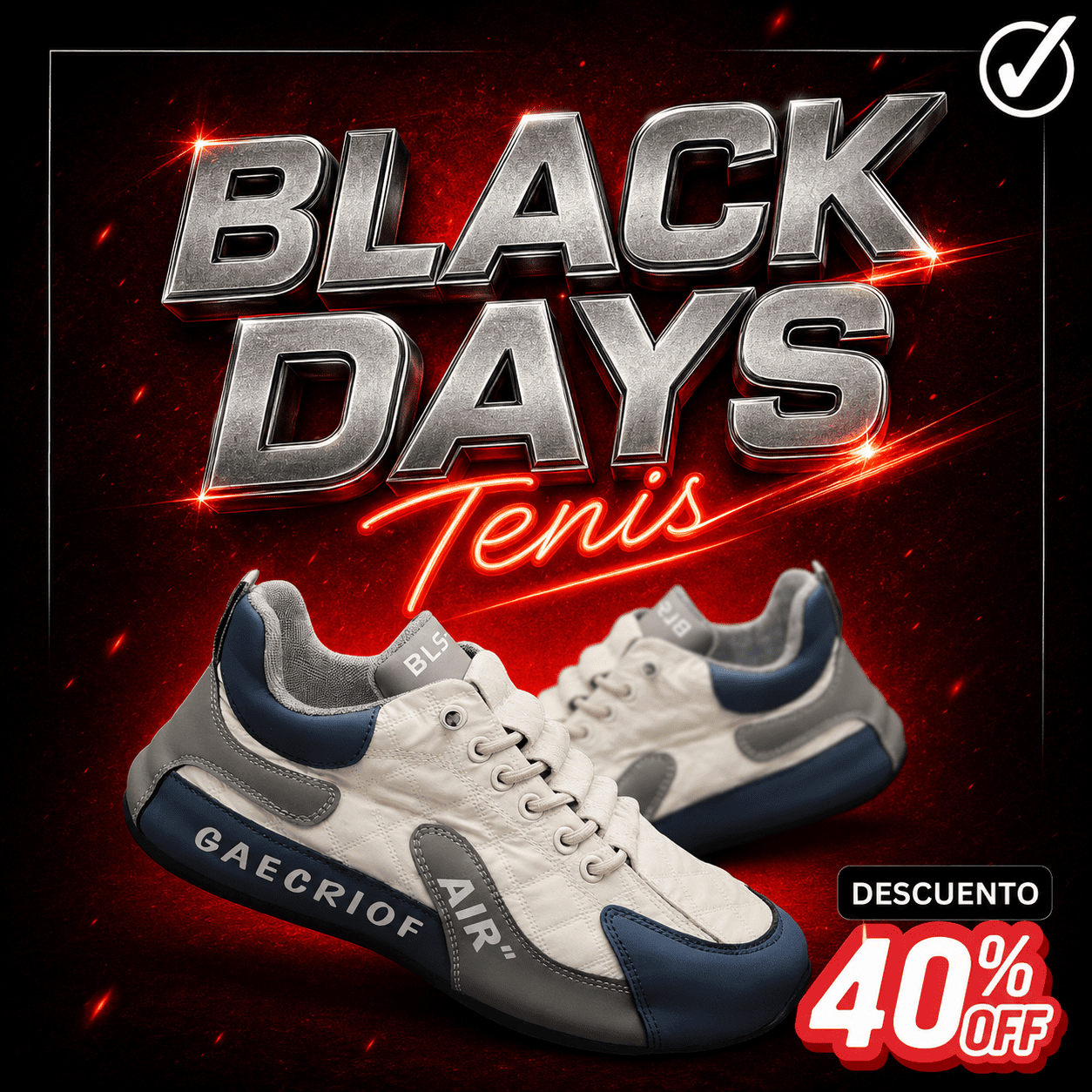¡BLACK DAYS! TENIS GAECRIOF