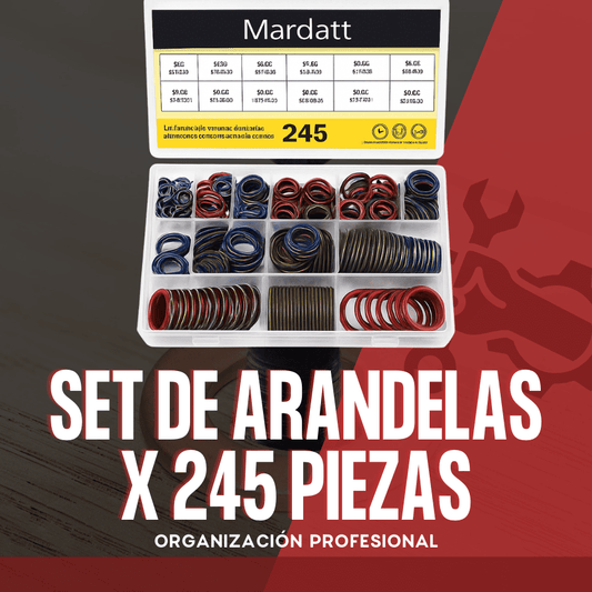 SET DE ARANDELAS X 245 PIEZAS