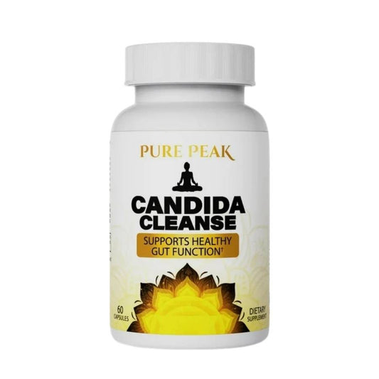 Candida Cleanse - Apoyo para el Intestino y Colon, Fórmula Herbal y Probiótica Avanzada, 60 capsulas - Hoja de Orégano, Ajenjo, Nuez Negra, Ácido Caprílico