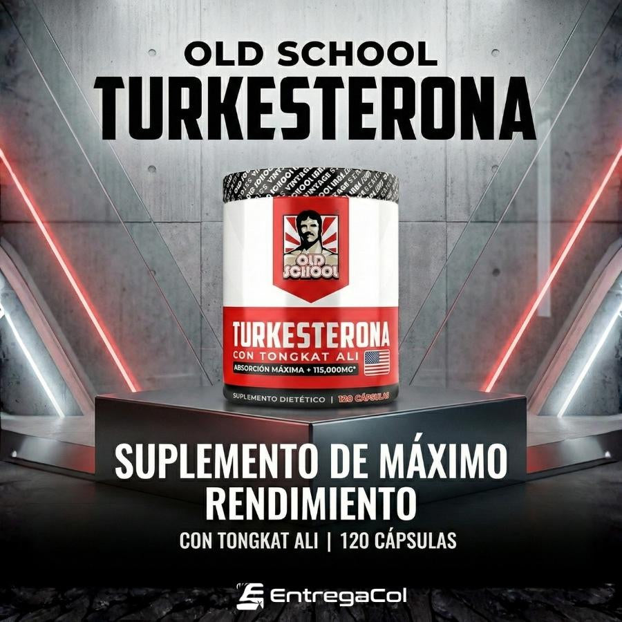 Suplemento de testosterona para hombres – Turkesterona 1500 mg de potencia máxima + Tongkat Ali y BioPerine®, 120 cápsulas – Crecimiento muscular, recuperación, impulso y resistencia