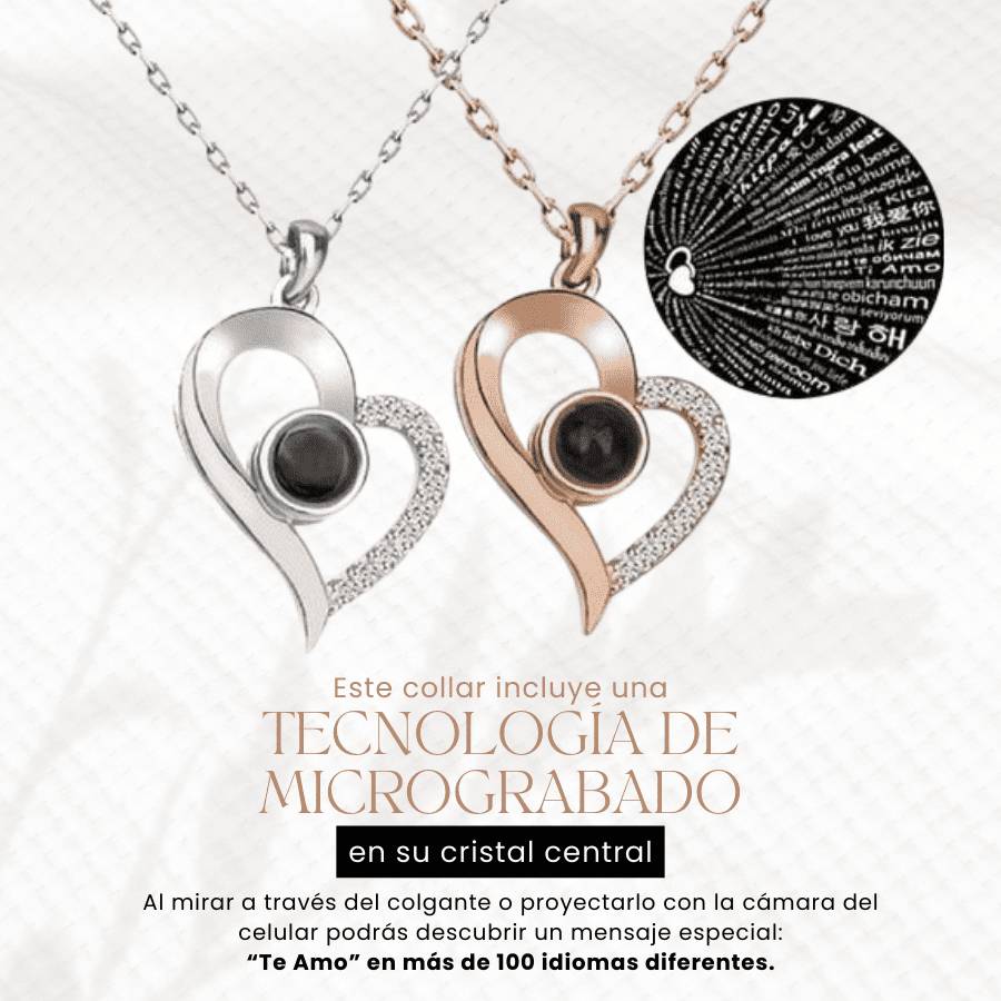COLLAR "TE AMO" EN 100 IDIOMAS