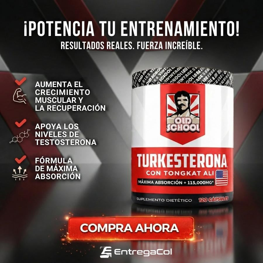 Suplemento de testosterona para hombres – Turkesterona 1500 mg de potencia máxima + Tongkat Ali y BioPerine®, 120 cápsulas – Crecimiento muscular, recuperación, impulso y resistencia