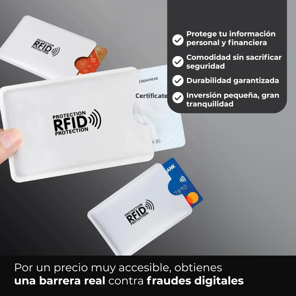 ¡IMPORTS! PROTECTOR PARA TARJETAS ANTI-ROBO ⭐⭐⭐⭐⭐