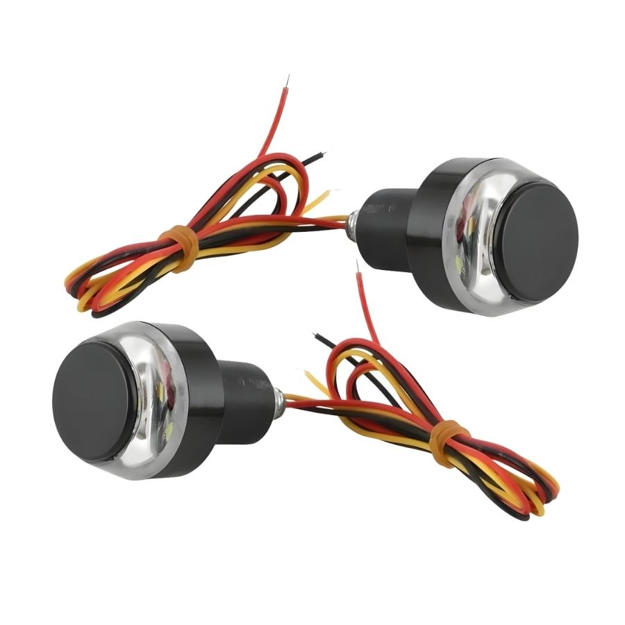 Luz Led Para Manubrio de Motocicletas | Direccionales, Luz De Señal De Giro | Luz Blanca y Luz Ámbar
