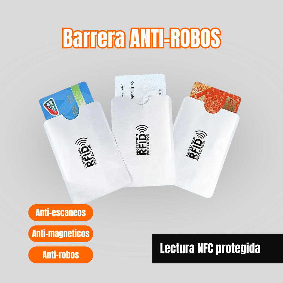 ¡IMPORTS! PROTECTOR PARA TARJETAS ANTI-ROBO ⭐⭐⭐⭐⭐