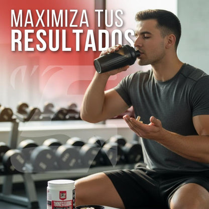 Suplemento de testosterona para hombres – Turkesterona 1500 mg de potencia máxima + Tongkat Ali y BioPerine®, 120 cápsulas – Crecimiento muscular, recuperación, impulso y resistencia