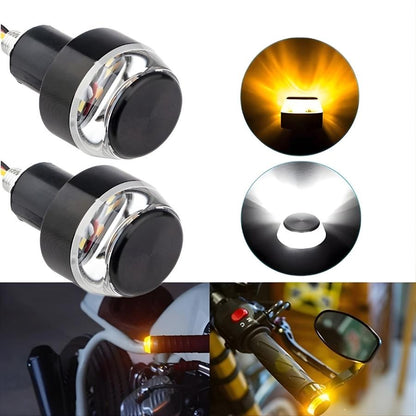 Luz Led Para Manubrio de Motocicletas | Direccionales, Luz De Señal De Giro | Luz Blanca y Luz Ámbar