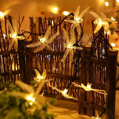 Guirnalda De Navidad De Libelula Usb 5m