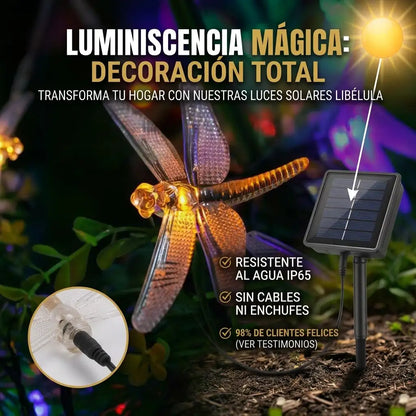 Guirnalda De Navidad De Libelula Usb 5m