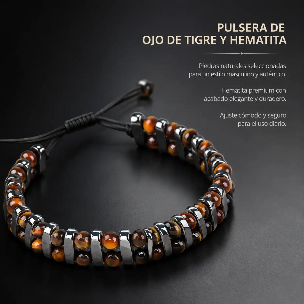 Brazalete Prestige de Piedras Naturales