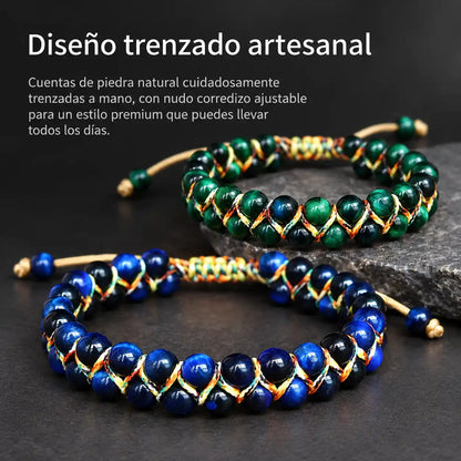 Brazalete Mystic Trenzada con Piedra Natural