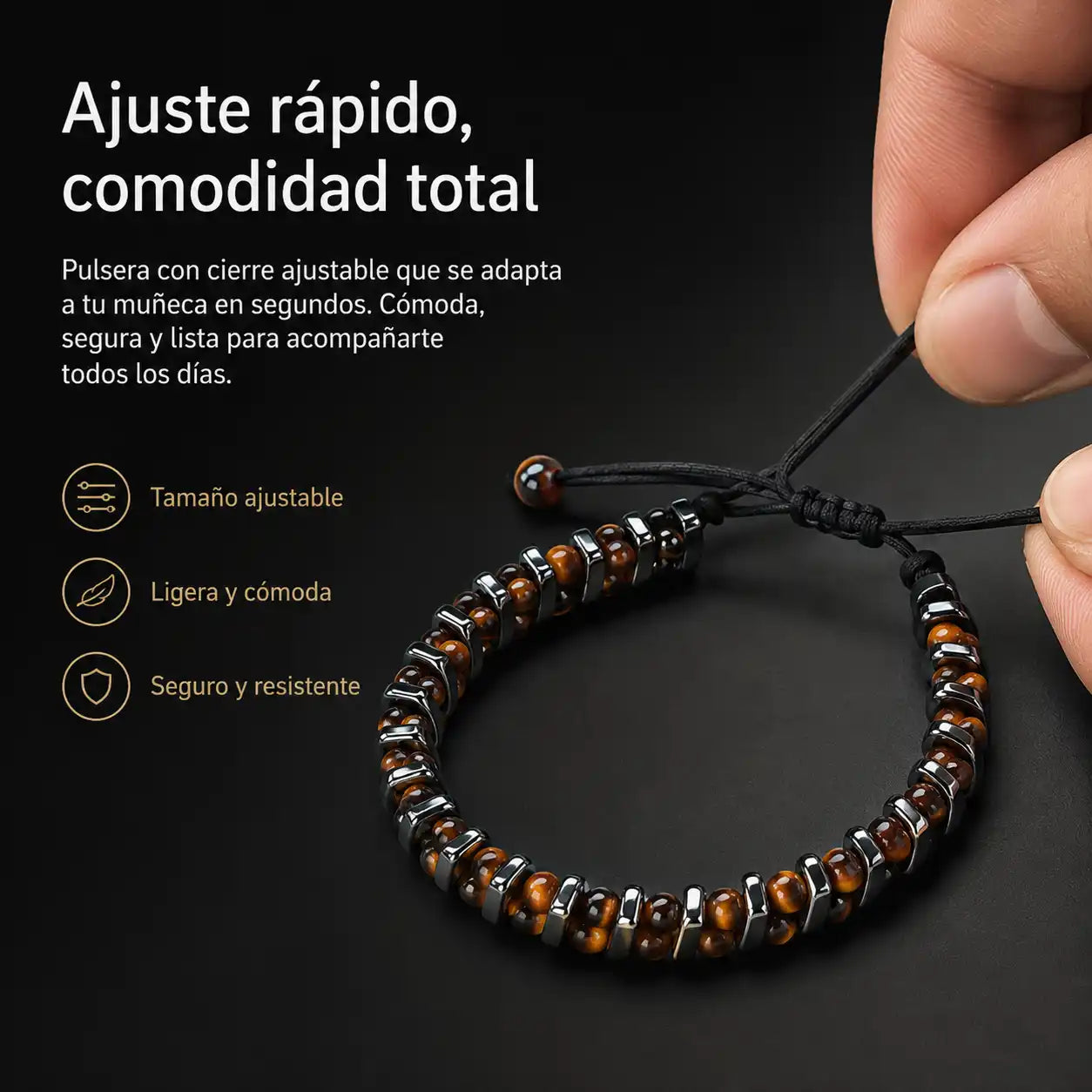 Brazalete Prestige de Piedras Naturales