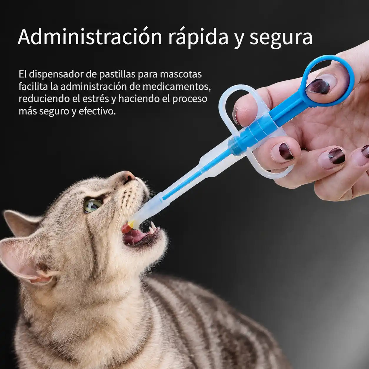 JERINGA DISPENSADORA DE PASTILLAS PARA MASCOTAS 2X1
